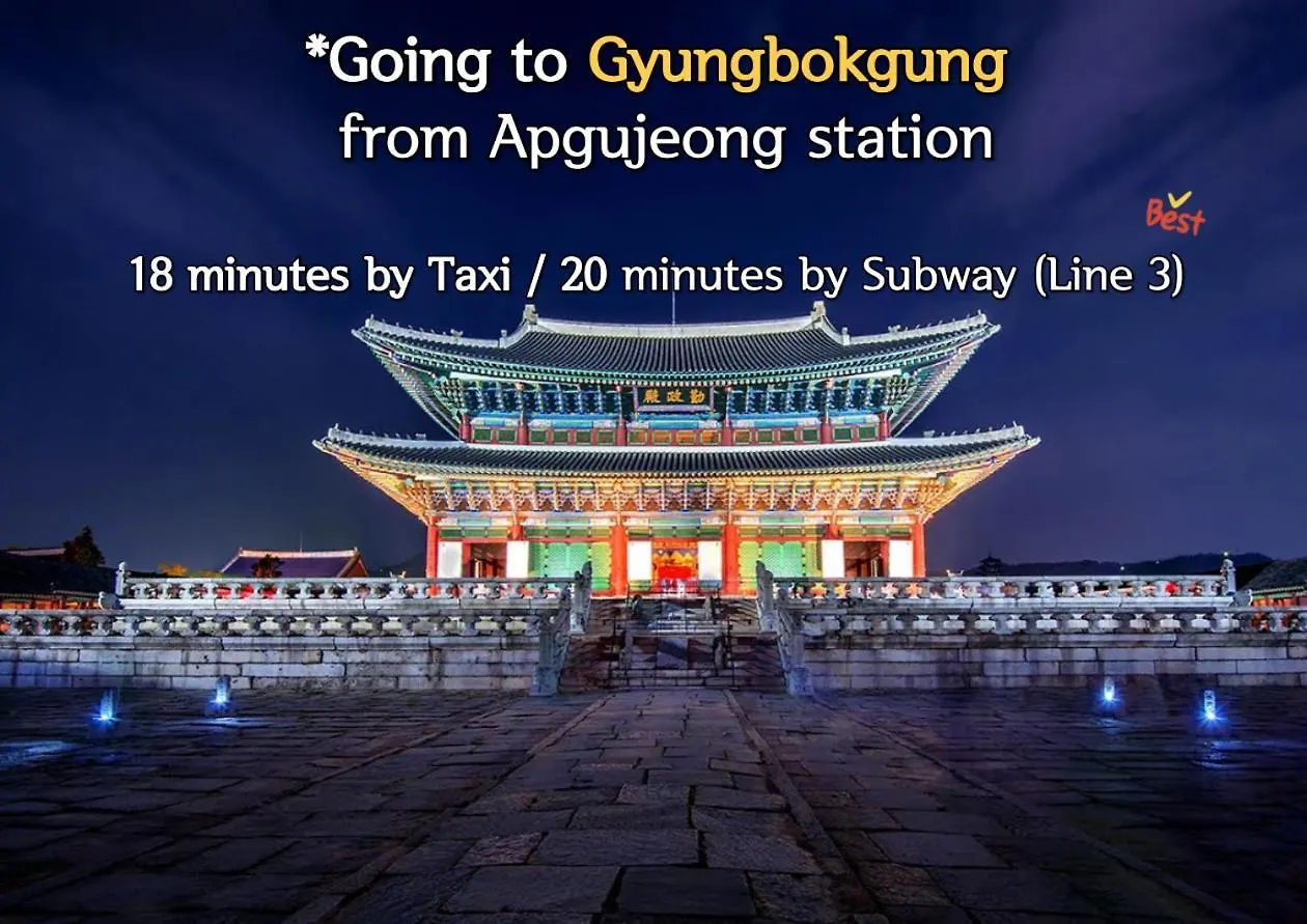 Choi Stay In Sinsa Apgujeong Kang-Nam K-Star Rode Szöul